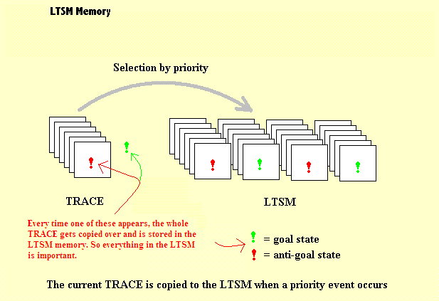 schematic of the LTSM memory